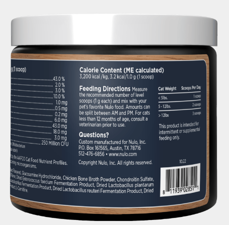 Nulo’s Advanced Health Functional Powder for Cats - Norcross, GA ...