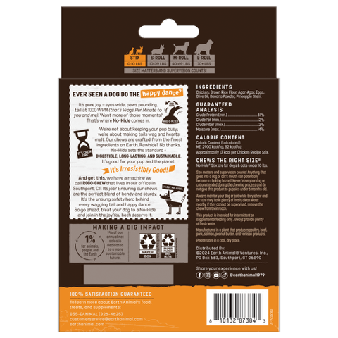 Earth Animal Chicken No-Hide® STIX