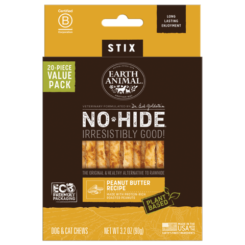 Earth Animal No-Hide® Peanut Butter Stix