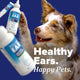 TropiClean HomeVet Enzymatic Ear Wash for Cats & Dogs