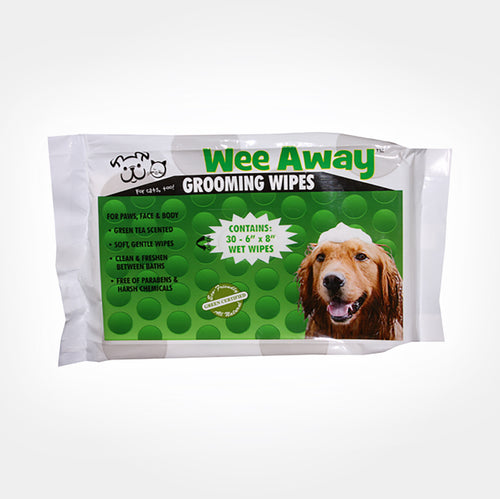 Wee Away Grooming Wipes Green Tea Scent