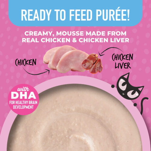 Tiki Cat® Baby Weaning Purée: Chicken & Chicken Liver Recipe in Broth