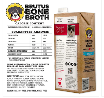 Brutus Bone Broth - Beef Wet Dog Food