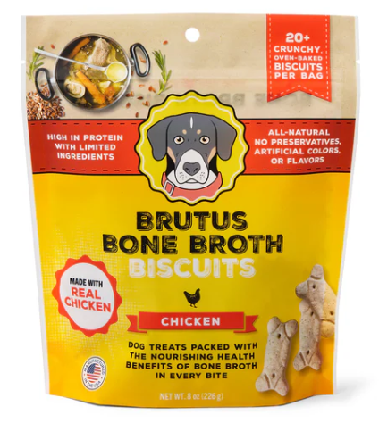 Brutus Broth Biscuits - Chicken Dog Treats