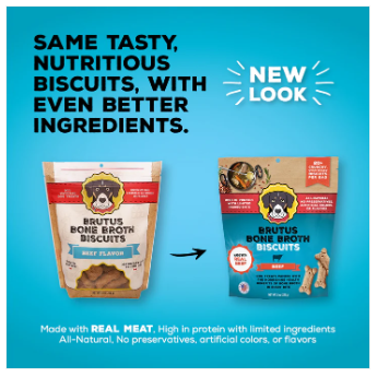 Brutus Broth Biscuits - Beef Dog Treats