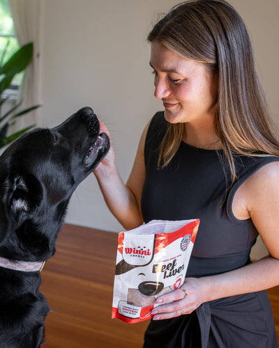 Winni Treats Freeze Dried Beef Liver Dog Treats - 100% Pure Beef, Grain-Free, Nutritious Training Treats
