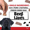 Winni Treats Freeze Dried Beef Liver Dog Treats - 100% Pure Beef, Grain-Free, Nutritious Training Treats