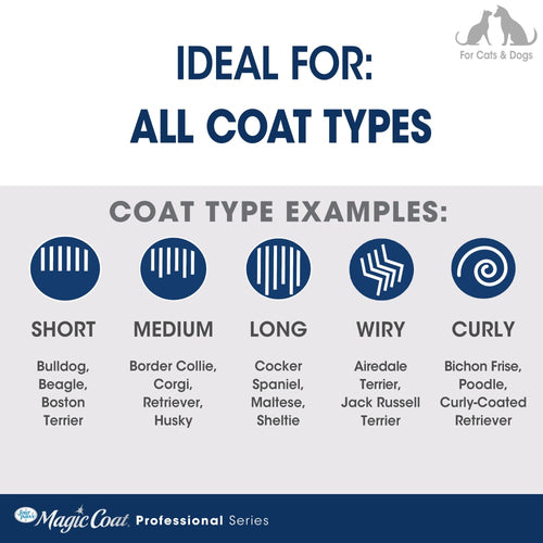 Four Paws Magic Coat Professional Series Flex & Contour Pin and Bristle Brush for Dogs