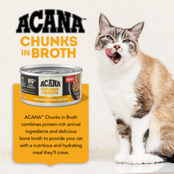 Acana Chunks in Broth Chicken & Tuna Recipe Wet Cat Food