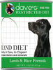 Daves Restricted Diet Bland Lamb & Rice Canned Dog Food